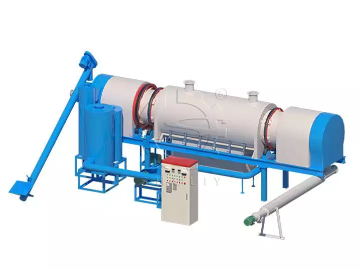 Continuous charcoal furnace for coal line