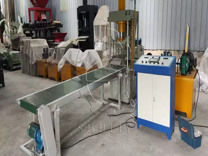 belt conveyor for hydraulic shisha charcoal press machine