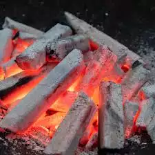 briquetas quemadas