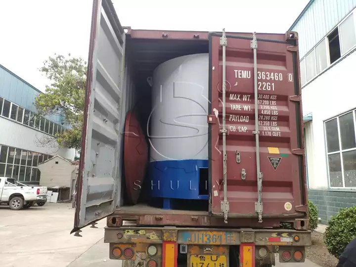 forno de carbonização de guindaste enviado para o Quênia