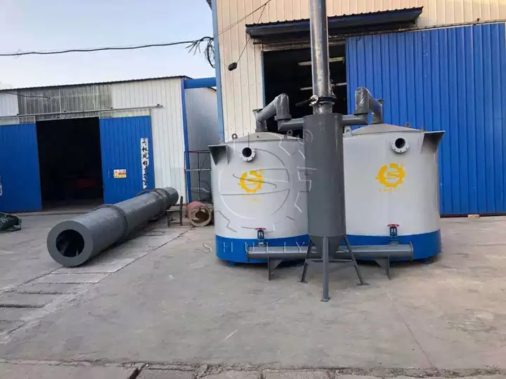 vertical charcoal furnace for sawdust briquettes