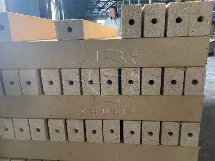 blocos de paletes de madeira