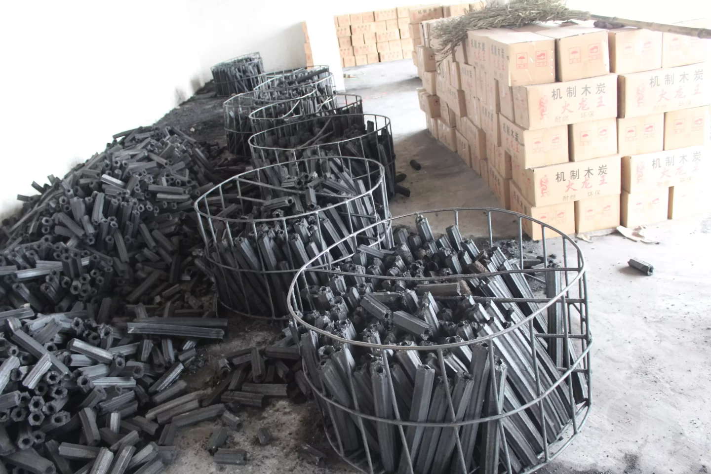 briquettes de charbon de bois