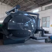 exhaust system of horizontal carbobization furnace