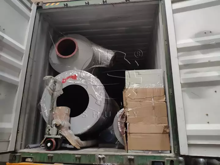 Máquina secadora de aserrín de tambor rotatorio lista para entregar