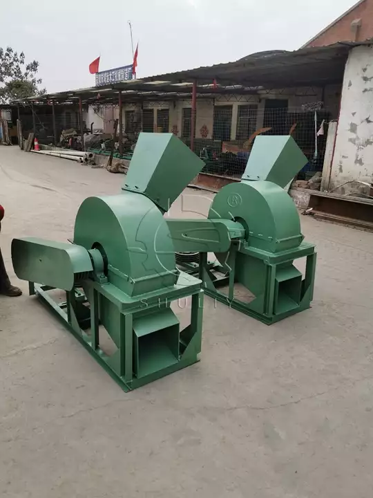 wood crusher machine with upper outlet