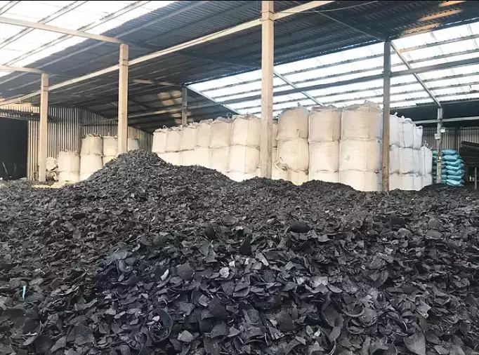coconut shell charcoal production