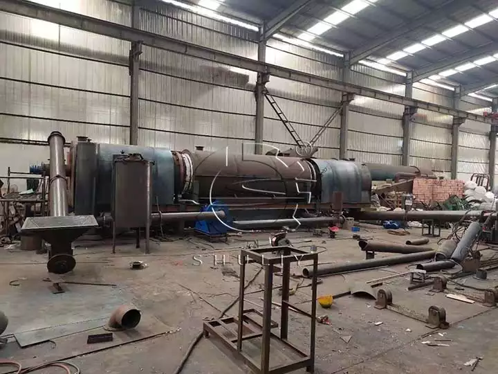 continuous carbonisation furnace installation